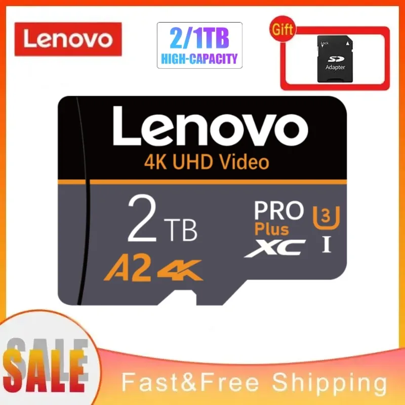 Lenovo Original Micro TF SD Card 512GB TF Flash Memory Card 1TB High Speed 256GB 128GB Driving Recorder Cameracartão De Memória