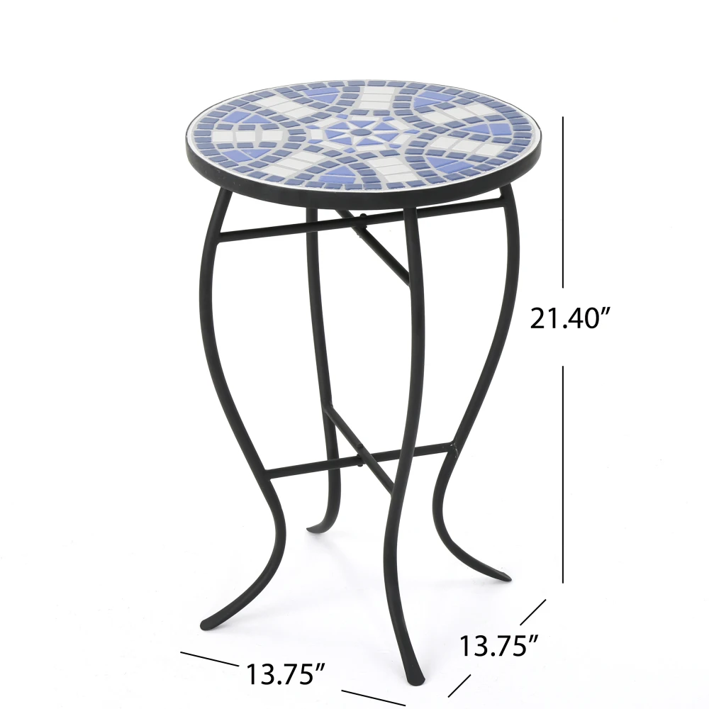 HAN END TABLE Bring Style and Tablespace To Your Outdoor Ensemble with This Elegant Side Table