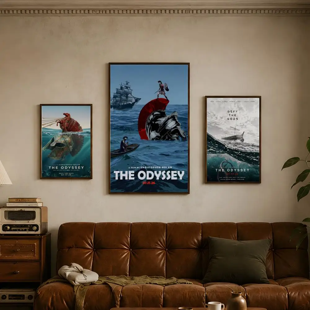 Movie T-The Odyssey-y Poster Vintage Self Adhesive PP Wall Art Home Bar Bedroom Decor Gift