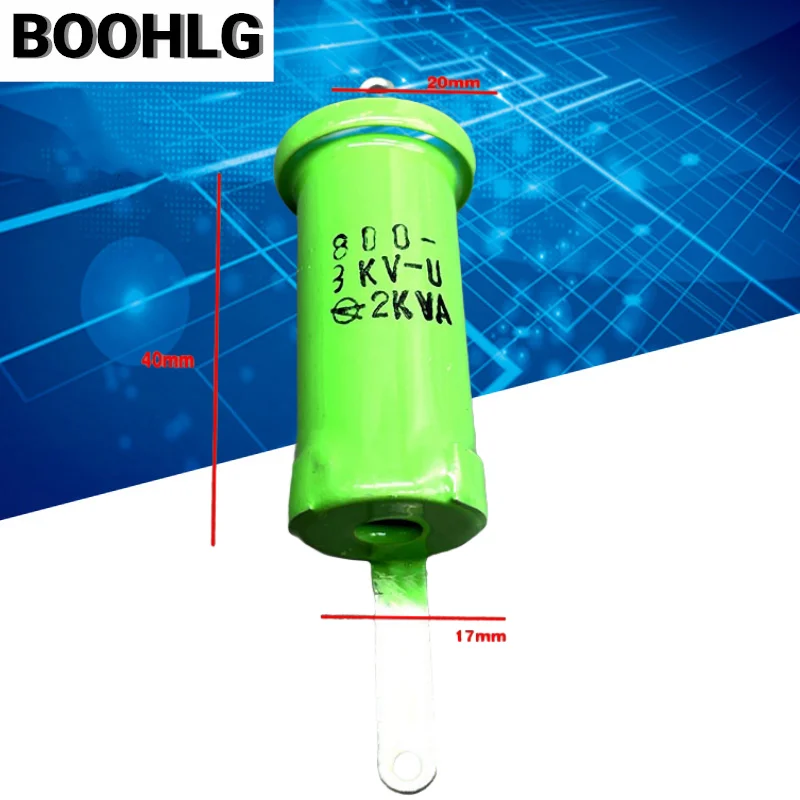 

2PCS 800pf 3kv 3000v 2kva high-voltage hollow ceramic capacitor