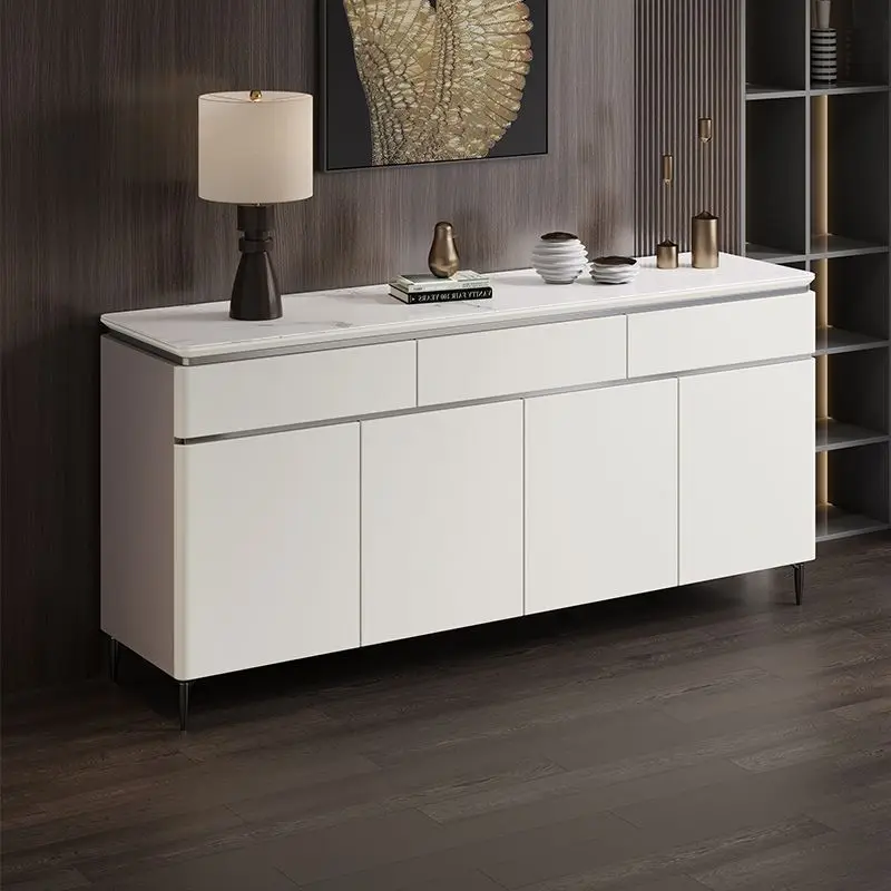 Q Solid wood paint chest cabinet dining side bedroom storage living room side