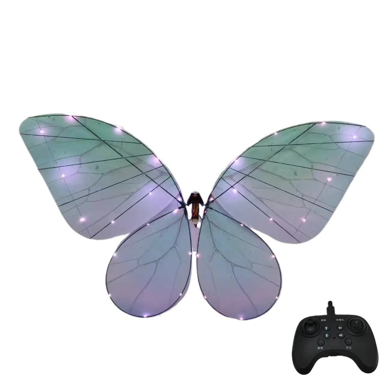 

Bionic Flapping Wing Butterfly Fairy RC - Remote Control Glass Butterfly Decor Commercial Flyer Props