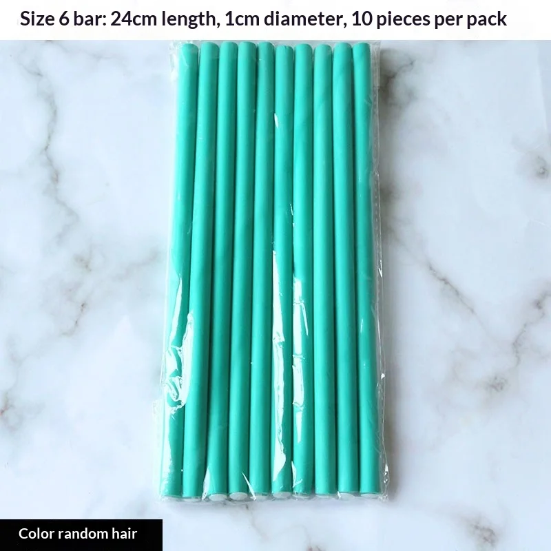 10 Pcs Flexible Hair Curling Rods