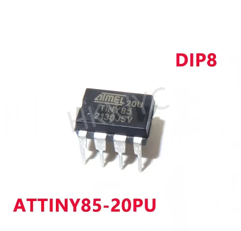 1-10/PCS New ATTINY85-20PU ATTINY85 20PU DIP-8 8-bit controller chip In Stock
