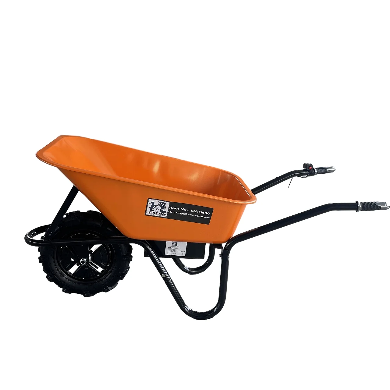 US Inventory 24V/12A Electric Wheelbarrow Handcart EWB500 High Power One Week Door-to-door Delivery with Free Shipping