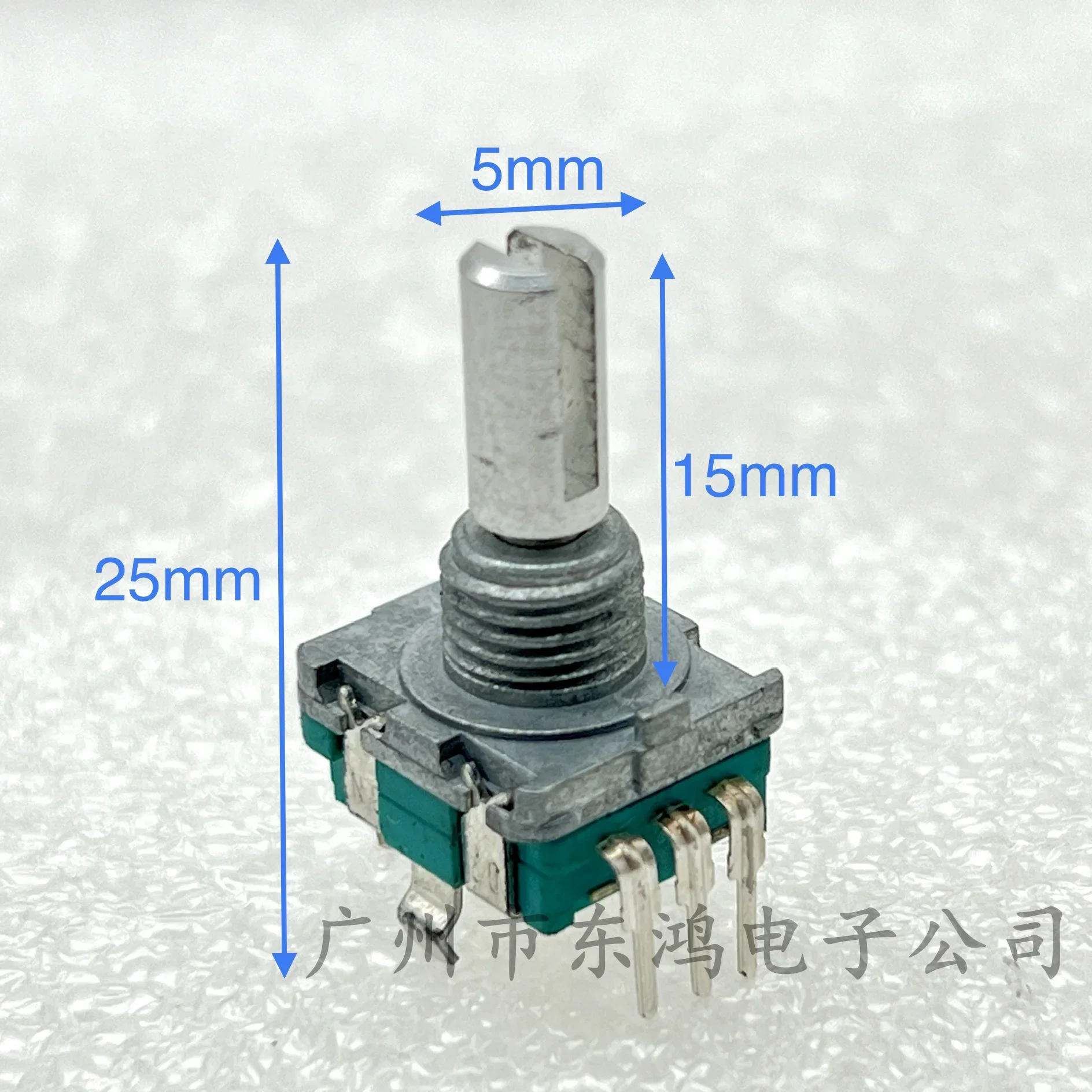 1 PCS ALPS EC11 encoder with push-to-switch 30 positioning, 15 pulse shaft length 15mm