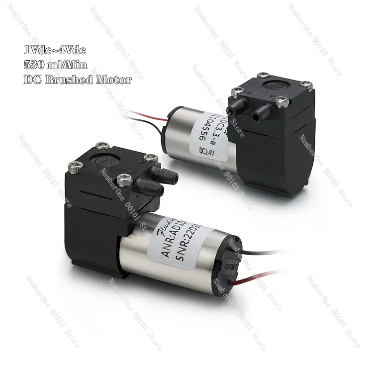 1-4V DC Brush Motor 530ml/Min High Flow Rate Mini Medical Electric Vacuum Air Pump Lab Sampling Micao Diaphragm Pumps