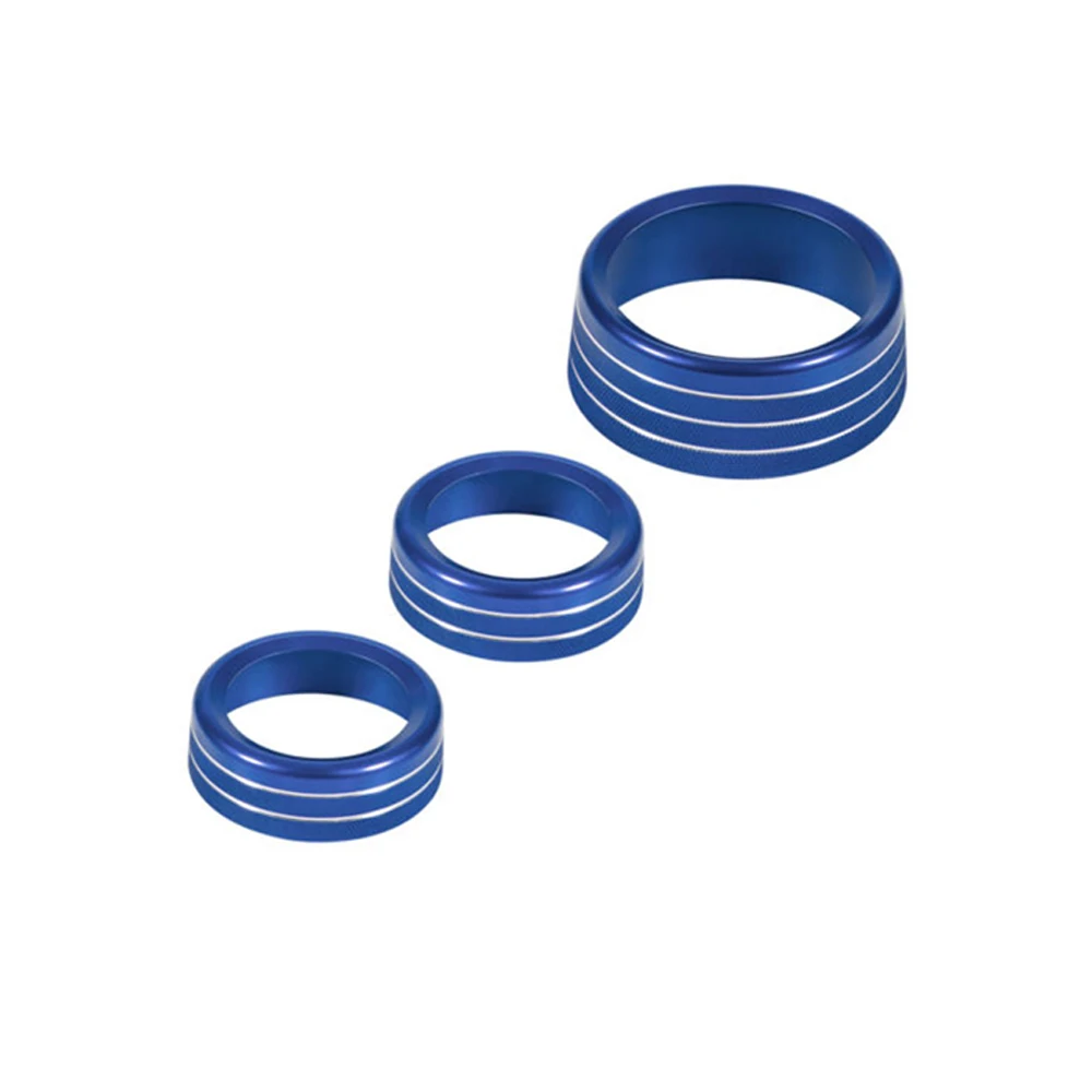 3Pcs Für Jeep Grand Cherokee 2014-2021 Auto AC Knopf Klimaanlage Knöpfe Ring Abdeckung Aufkleber Wärme control Schalter Knopf Schutz – Detail 7