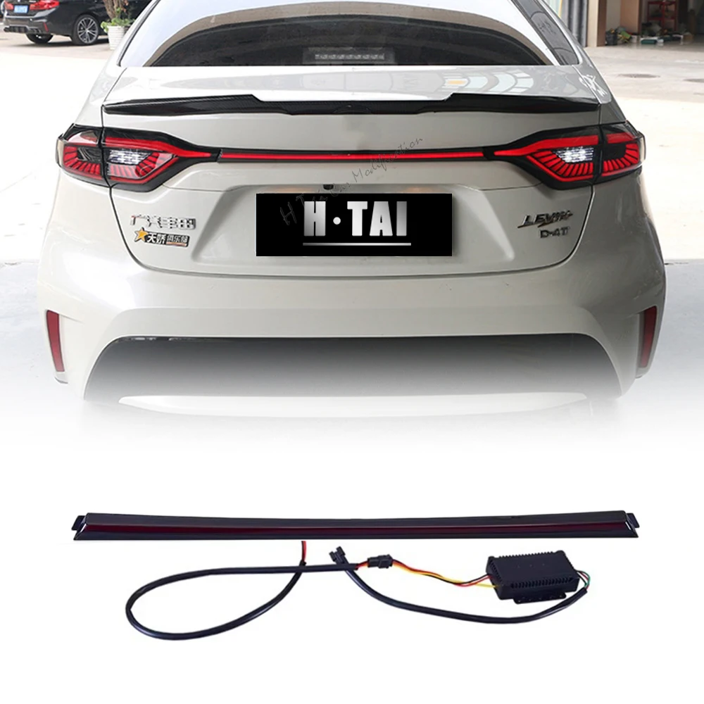 

Задние фонари крышки багажника для Toyota Levin 2019 2020, светодиодные задние фонари, сквозные фонари, стоп-сигнал, указатель поворота, автомобильные фонари в сборе