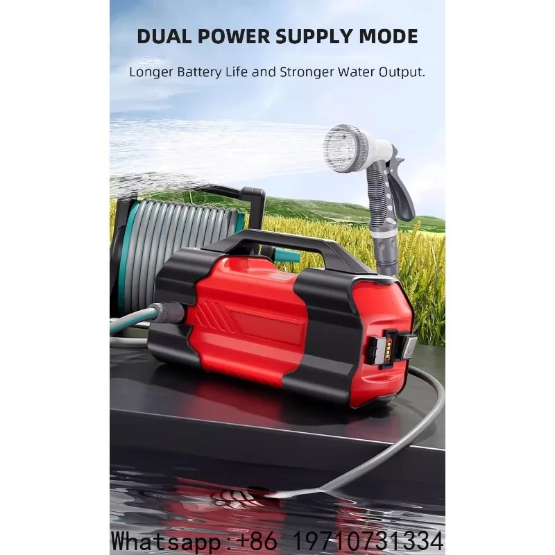 12V Sump Pump Portable Rechargeable Water  Agricultural Irrigation Outdoor Waterer for Garden Farm Watering