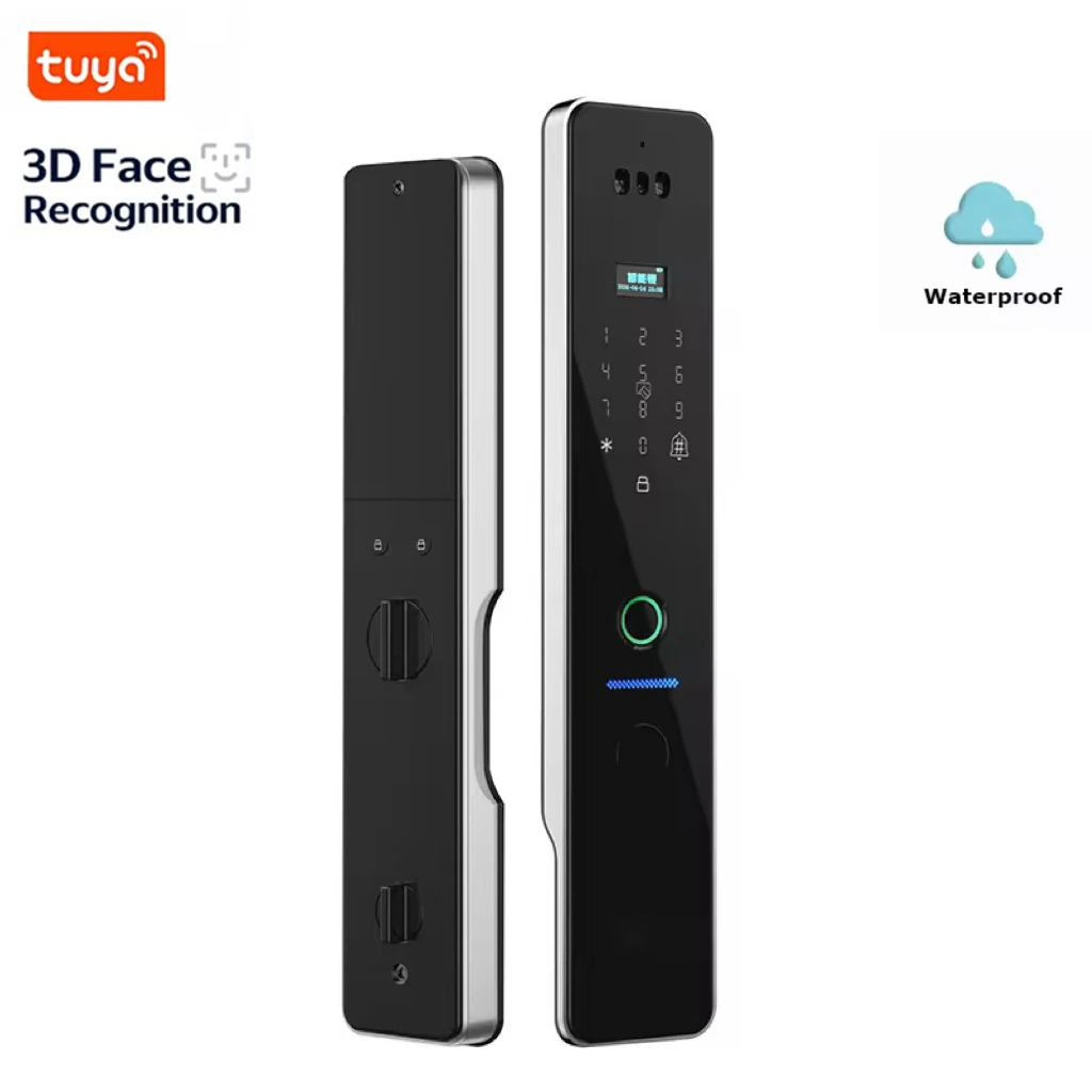 

Double-Sided Waterproof Door Lock Smart Lock Smart Tuya Access Control Wifi Face Recognition Waterproof Door Lock