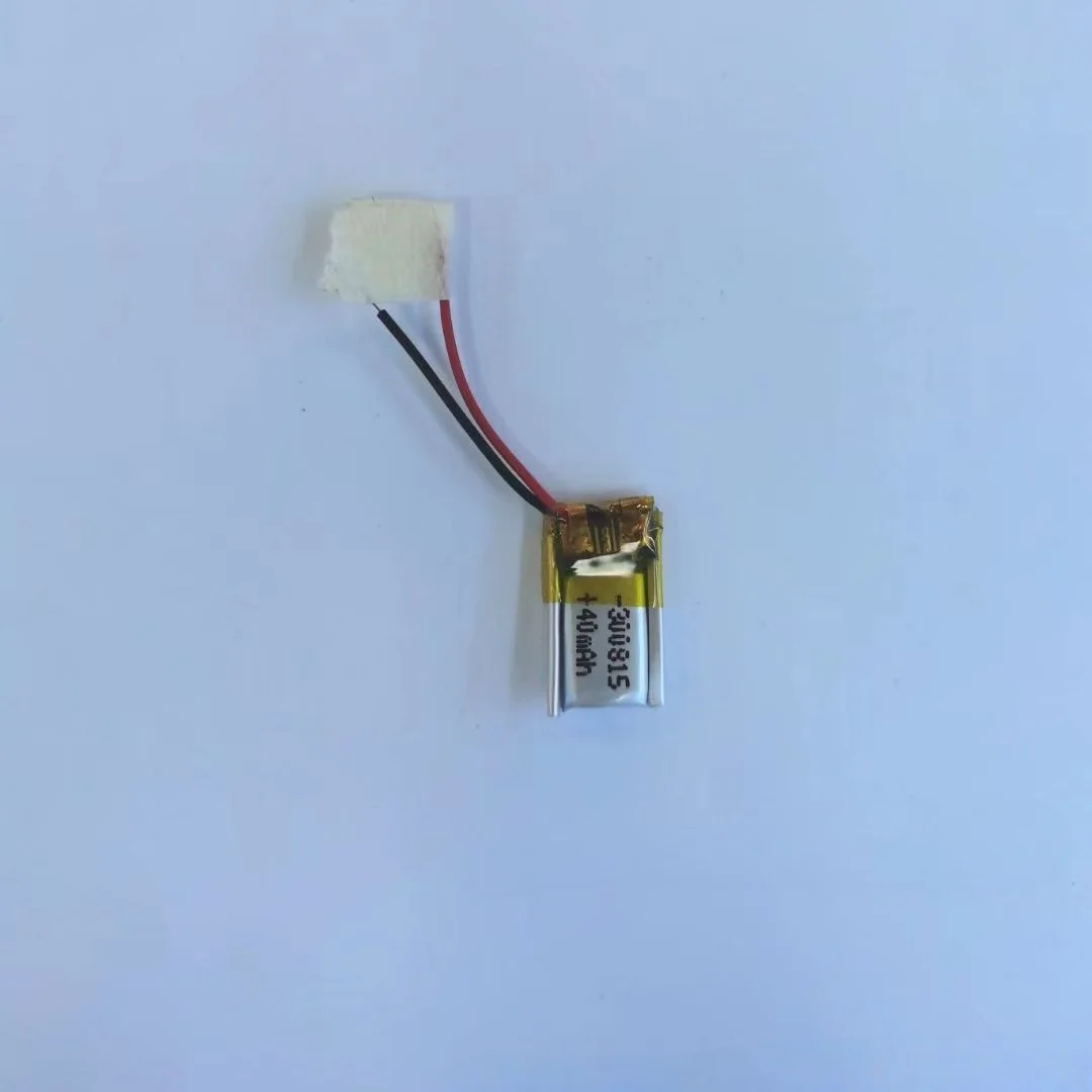 3.7V Bluetooth Headset Battery 300815 Smart Wearable 20mAh Customizable to Specifications with Wired and Board-Mounted Options