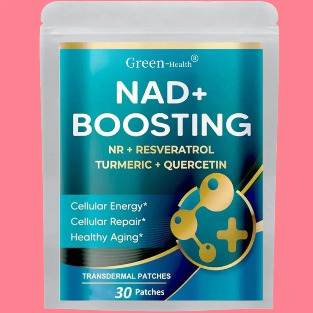 

NAD + Boosting Transdermal Patches with NR + Resveratrol Turmeric + Quercetin - Cellular Repair, Healthy Aging 30 Patches