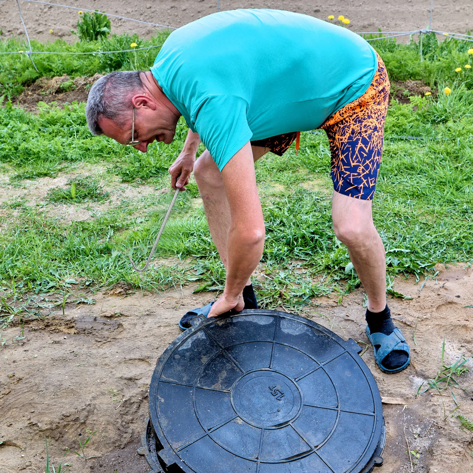 Manhole Cover Lifting - 2 Adet Kanal Kapağı Kancası Güvenli