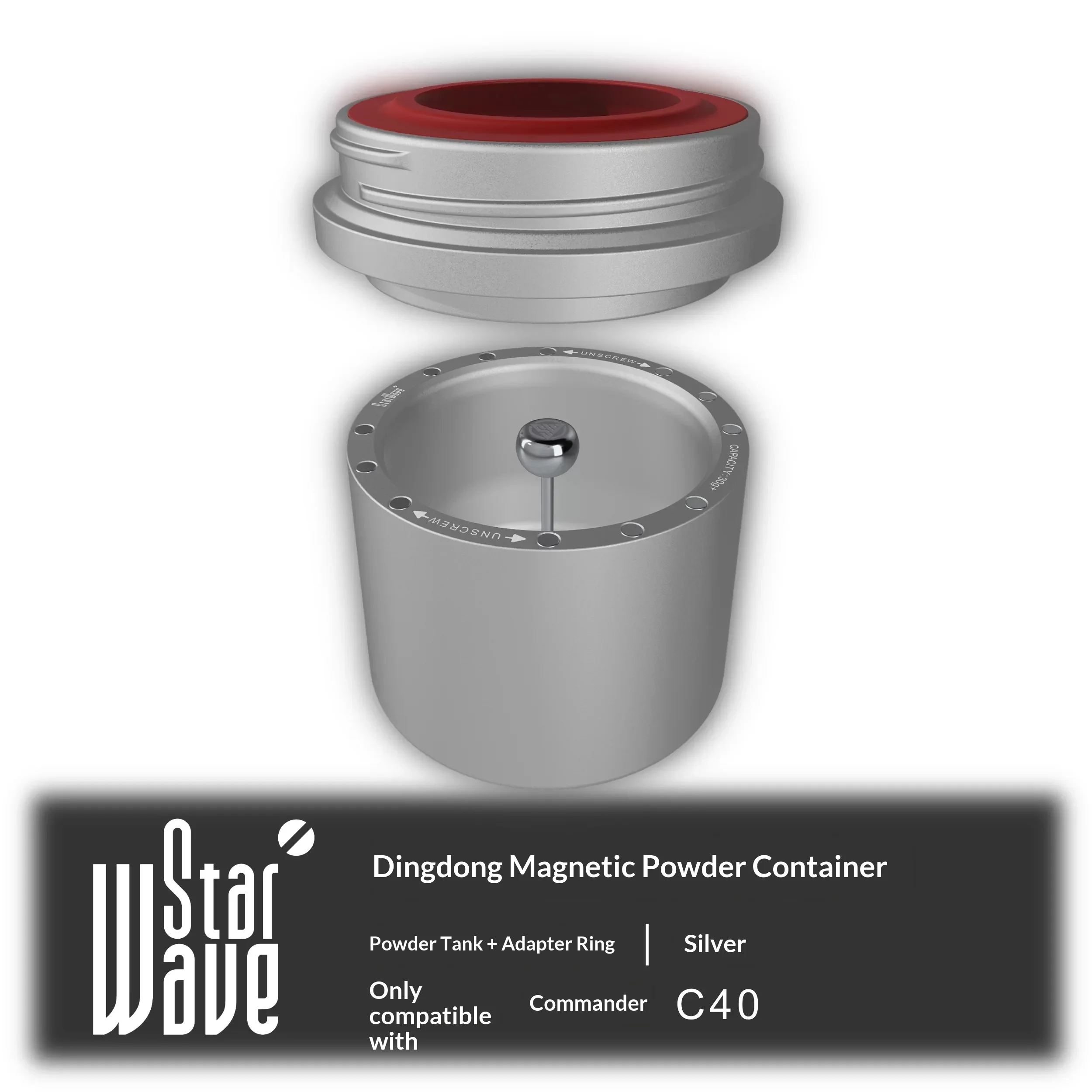 StarWave 2Nd Gen Adjusting Ring Assembly External Scale For C40 C60 Coffee Grinder Red Axis Commander Folding Rocker Exclusive
