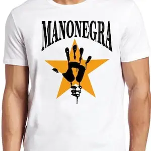 

Mano Negra T Shirt B82 King Of Bongo Music Retro Cool Top Tee