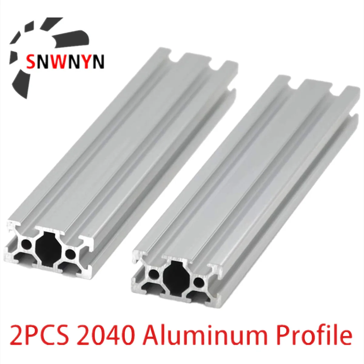 2PCS 2040 Aluminum Extrusion Profile Length 100mm-1200mm European Standard Anodized For CNC 3D Printer Parts CZ RU US Shipping