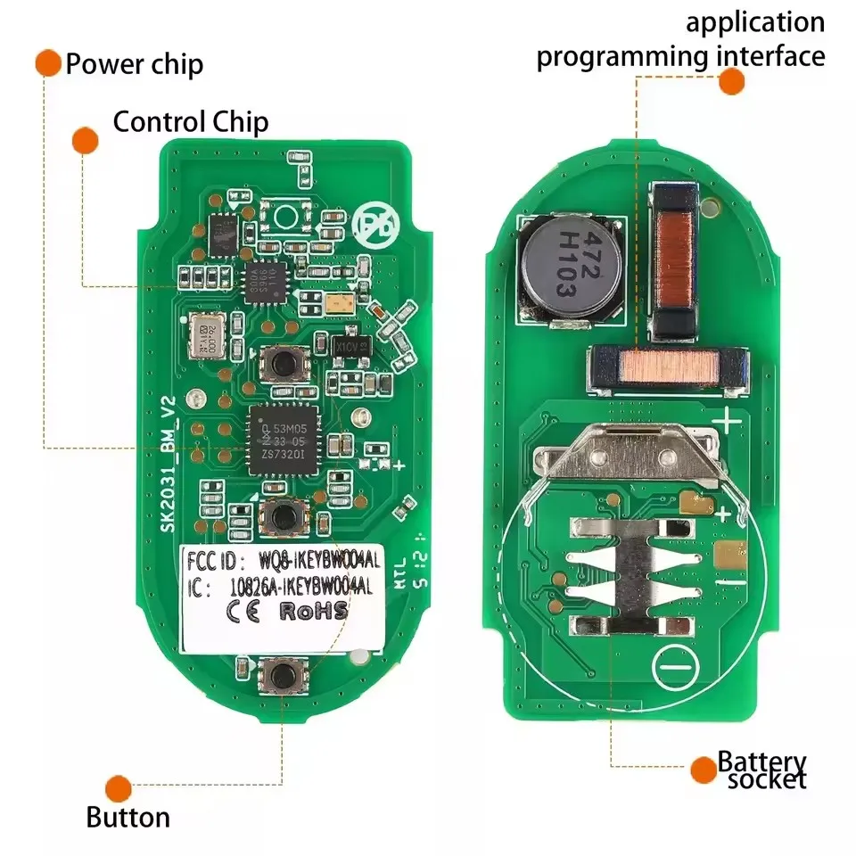 BW003AL/BW004AL Autel Razor Type Universal Smart Key 3B/4B for BMW Type IKEYBW003AL/IKEBMW004AL Use for KM100 IM508 IM608 view 2