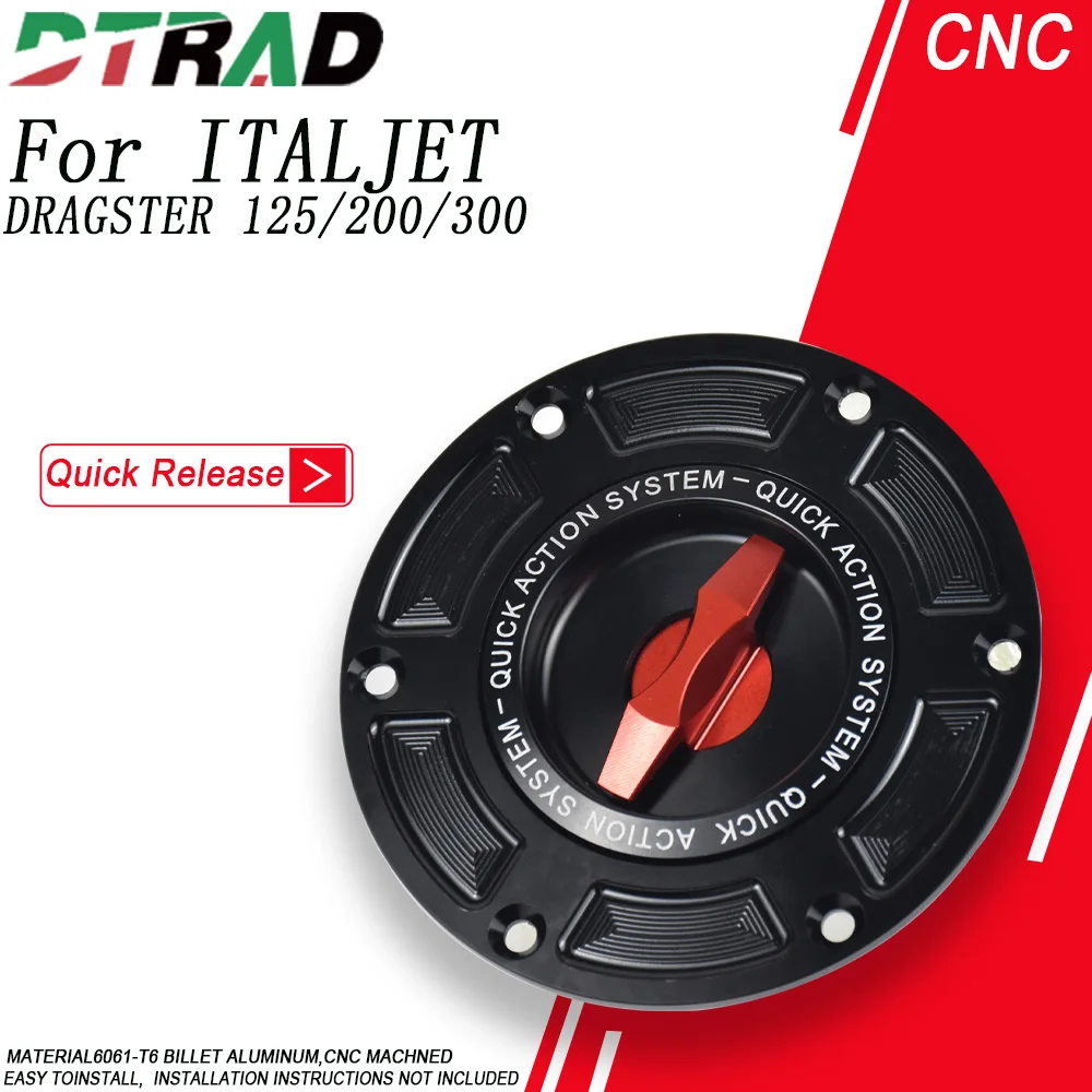 

New Quick Release Fuel Tank Cap For ITALJET DRAGSTER 125/200/300 2020-2025 Airbox Keyless Gas Oil Cover Motorcycle Accessories