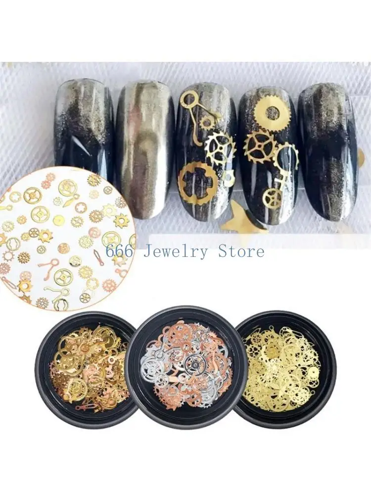 F2TD DIY Assorted Metal Steampunk Gears Charms Pendant Clock Watch Wheel Gear for Crafting Jewelry Making Accessories