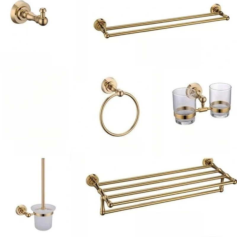 Bathroom Waterproof Towel Rack Anti-rust Corrosion-resistant Durable Convenient Wall Mounted Shelf Household Bathroom Fixture