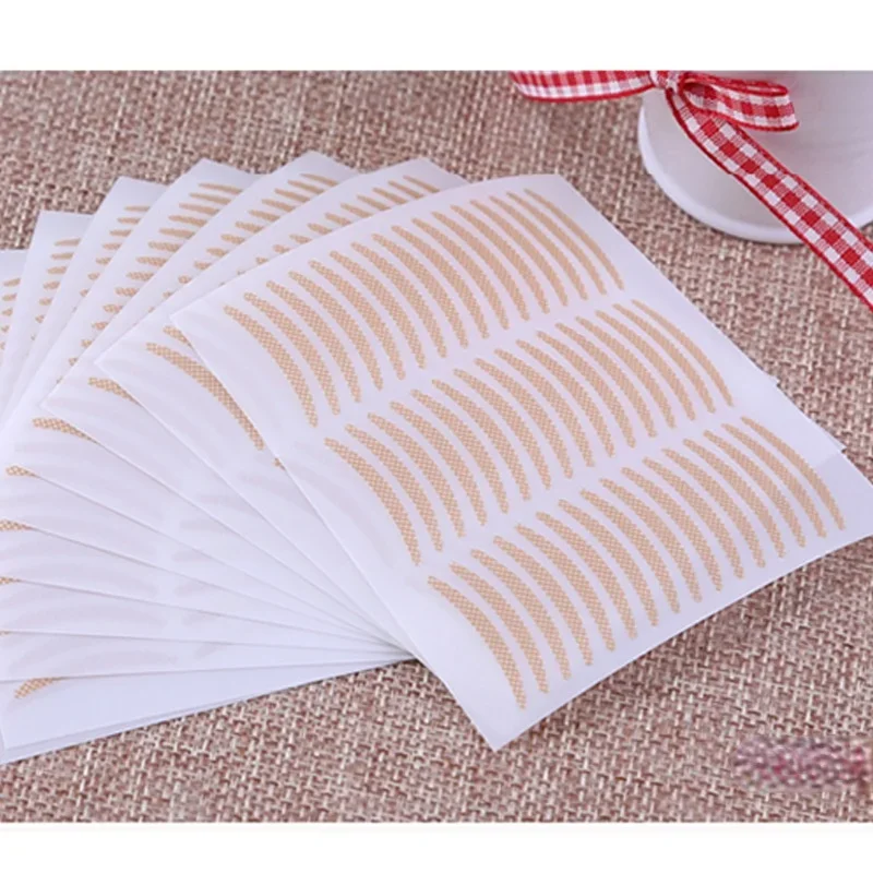 10 Sheets Invisible Double Eyelid Tape Self-Adhesive Transparent Stickers Slim/Wide Waterproof Fiber for Eyelid