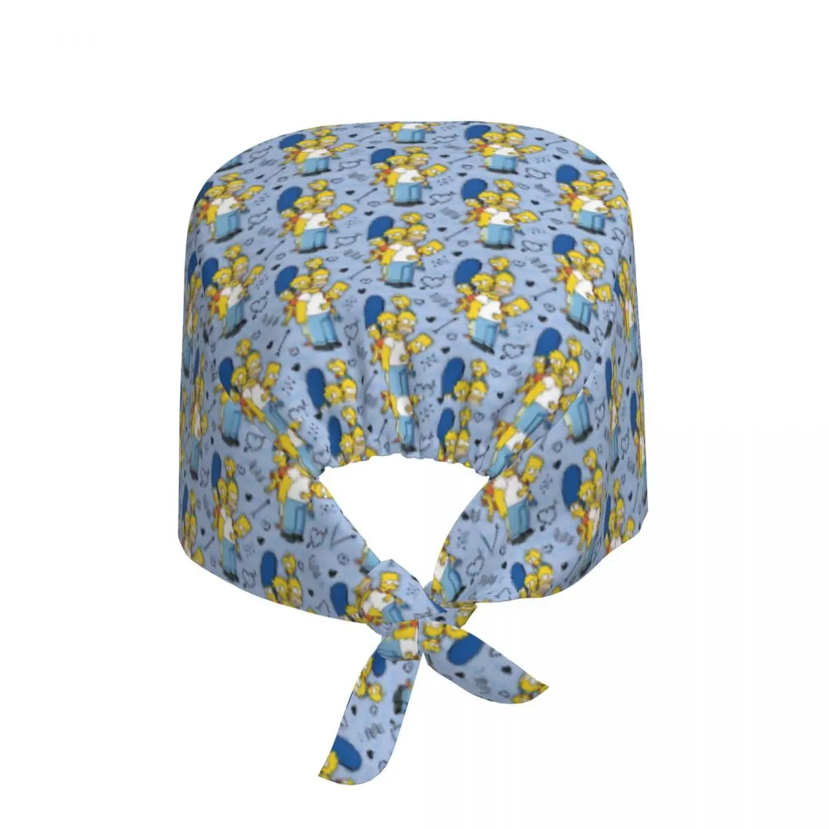 Custom Bart S-Simpsones-Anime Working Cap Surgical Hats Women Men Comic Operating Room Cap Operator Hats Lab Works Hat
