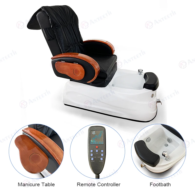 Modern Luxury Backrest Massage Electric 1 Motor Nail Salon Furniture Multifunctional Manicure Foot Spa Pedicure Chair