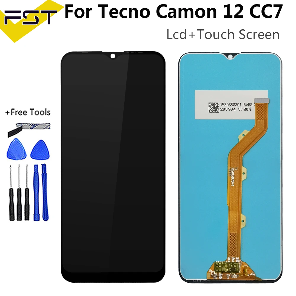 

Full LCD For Tecno Camon 12 CC7 KC8 LCD Display Touch Screen Assembly For Tecno Camon12 LCD Screen Camon 12 Display Screen LCD
