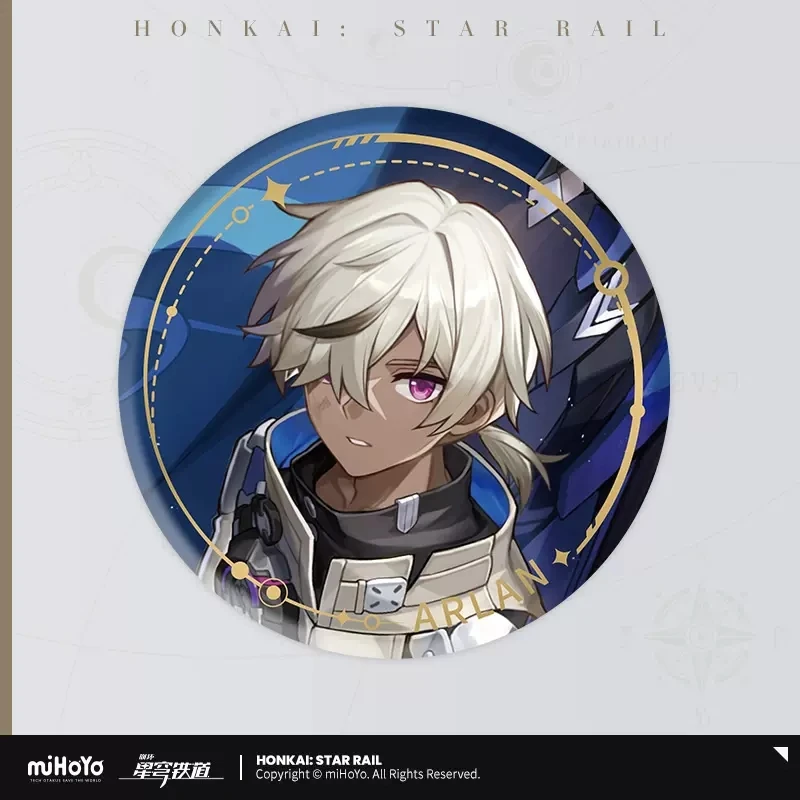 Game Honkai Star Rail Stand-Up Series Tinplate Badge Destruction Of Life Path Fashion New Anime Accessories Cosplay Theme Badge