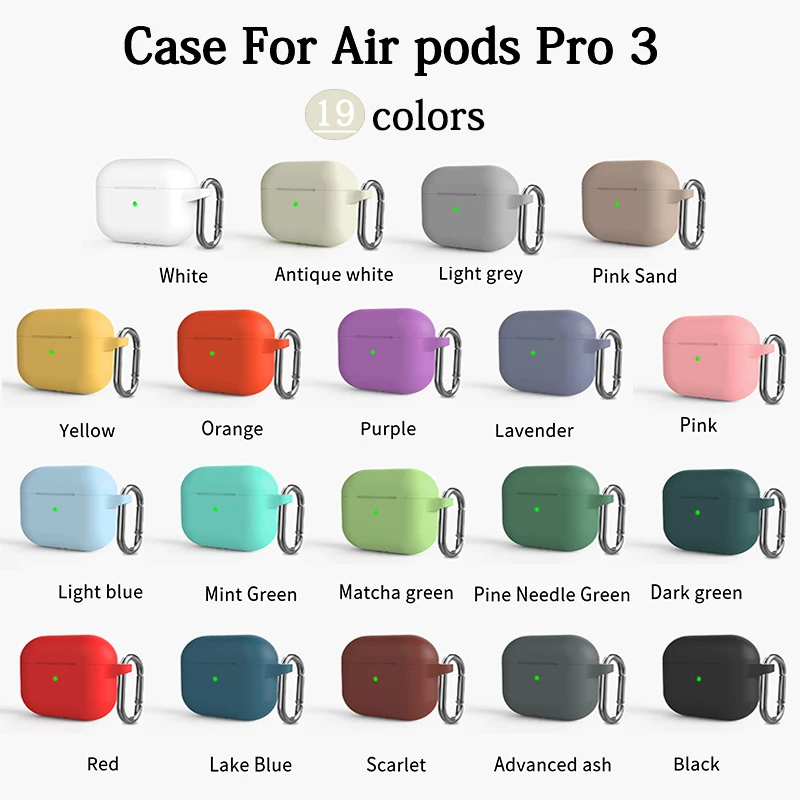 Silicone Protective Case for Airpods Pro 3  Bluetooth Wireless Earphon Cover for Air Pods Pro3/ Apple Air Pods Pro 3 Case