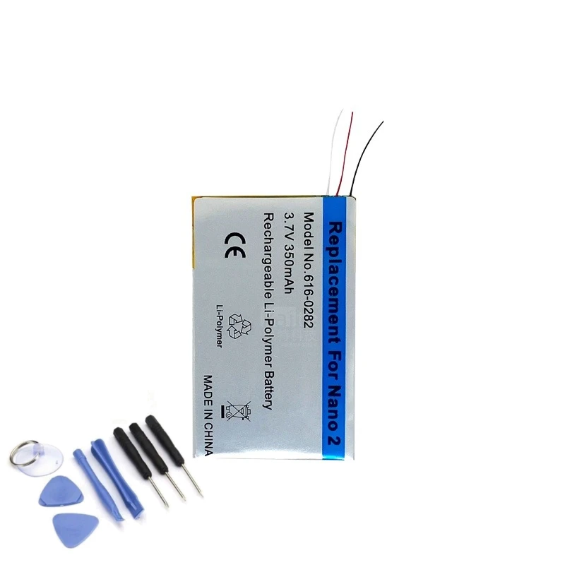 3.7V 350mAh Li-ion Battery Replacement for IPod Nano 2 2G 2nd Gen MP3+tools