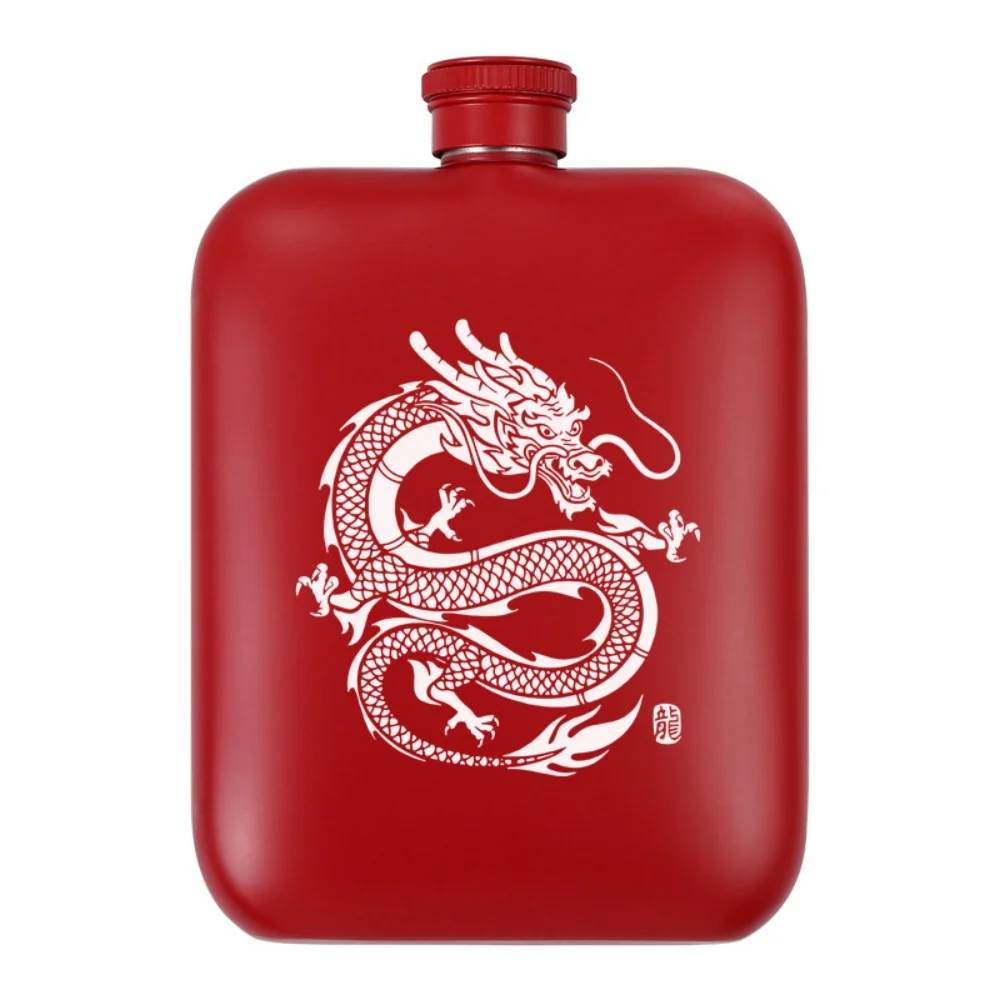 Funny Stainless Steel Hip Flask - 6oz Portable Alcohol Bottle for Outdoor Hidden Flask for Liquor, Travel, Gift