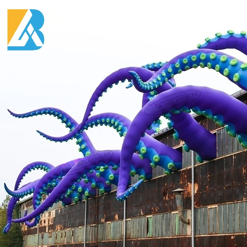 Bespoke Advertising Giant Inflatable Octopus Tentacles for Building Decoration Toys