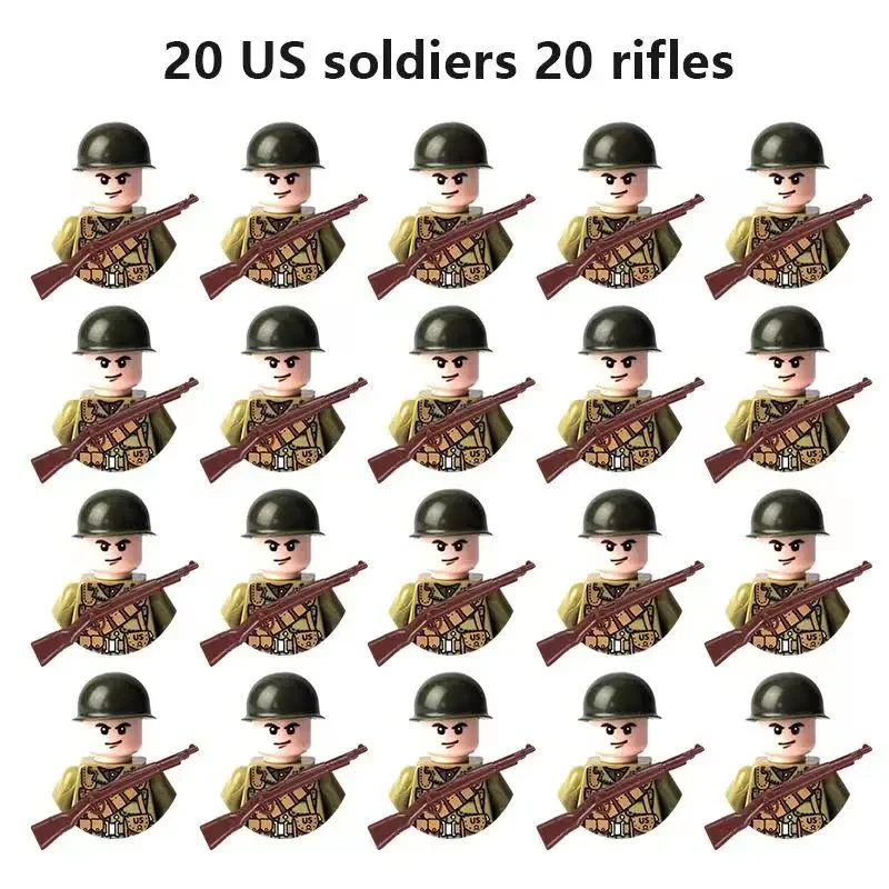 20 military action figures, gifts and toys from the Soviet Union, the United States, Britain, France, Japan, Canada and Italy. image 3