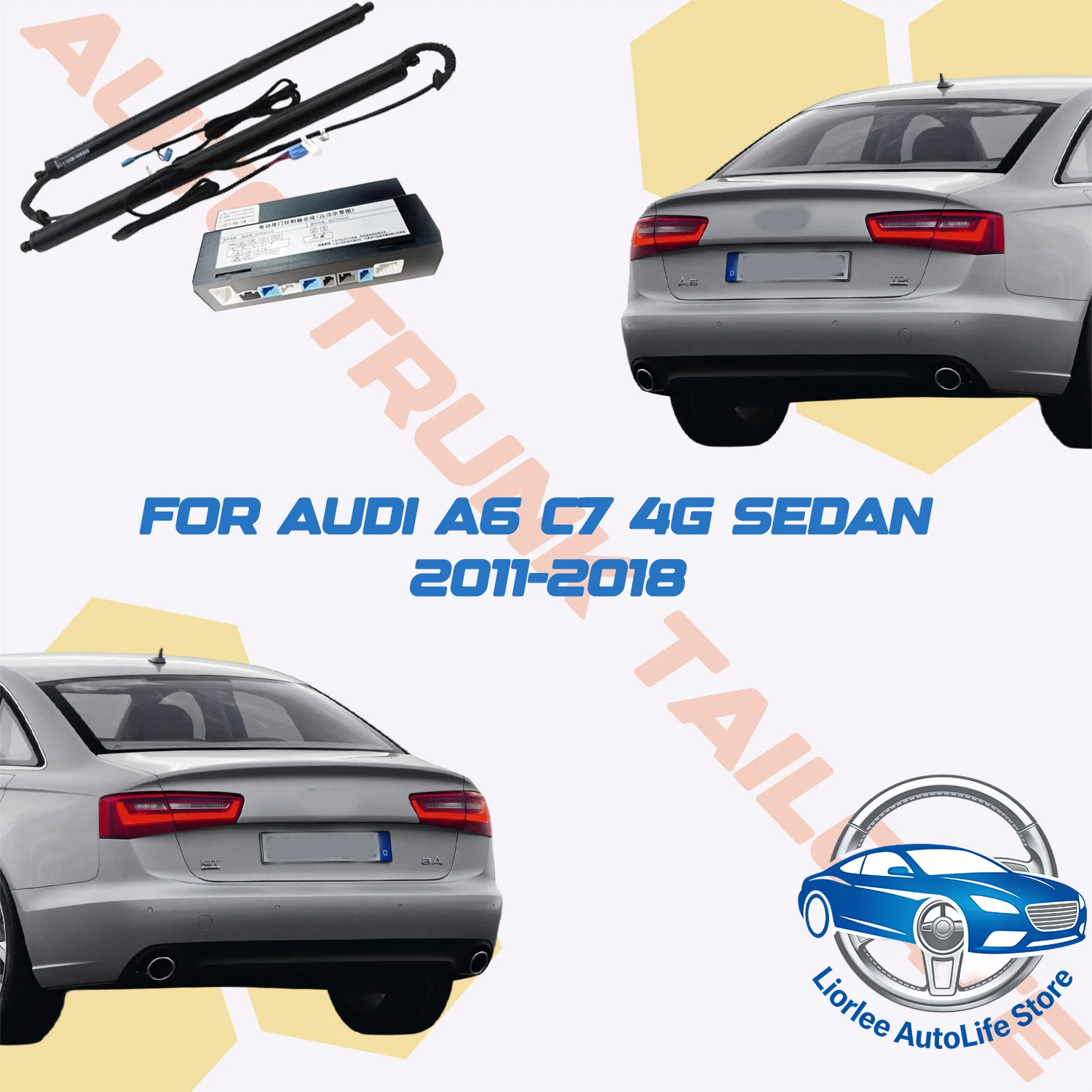

For Audi A6 C7 4G sedan 2011-2018 Car Power Trunk Lift Electric Hatch Tailgate Tail Gate Strut Auto Rear Door Actuator