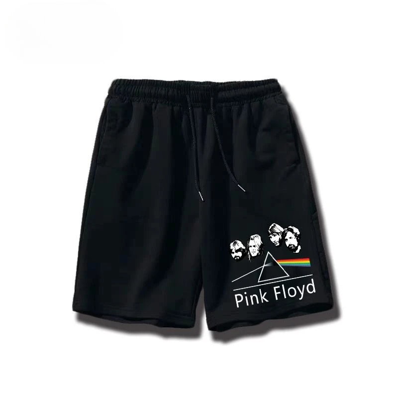 European and American rock band Pink Floyd polyester shorts Pink Floyd dark side plus size five quarter pants
