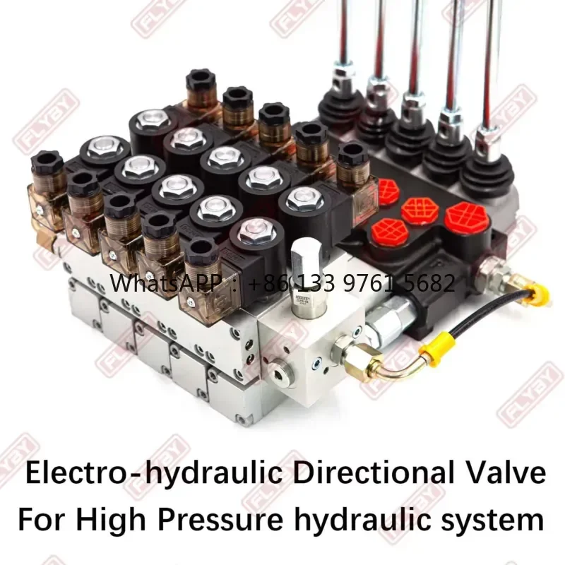 WSQ FLYBY P40 P80 Electro-Hydraulic Directional Control Valve Hydraulic Spool Valve Remote