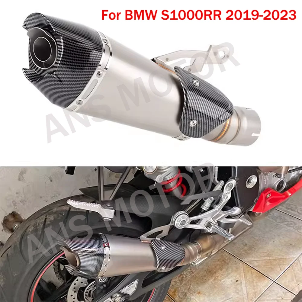 

For BMW S1000RR S1000 RR 2019-2023 Slip On Motorcycle Exhaust with DB killer Modified Muffler Pipe