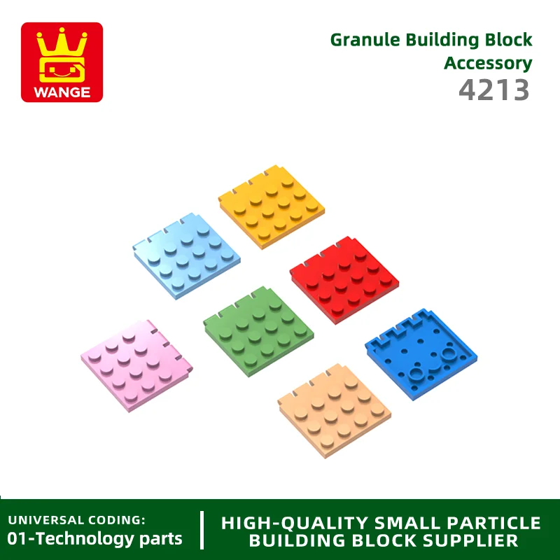 Wange 4213 100g/52PCS 3x4 Hinge Plate Building Block Moc Loose Parts Compatible with Bricks DIY Children's Gift Assembly Toy Box