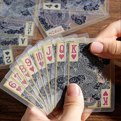 1pc Transparent PVC Waterproof Playing Cards - Perfect for Home Travel or Table Games Best Card Games Gift Magic Tricks Props