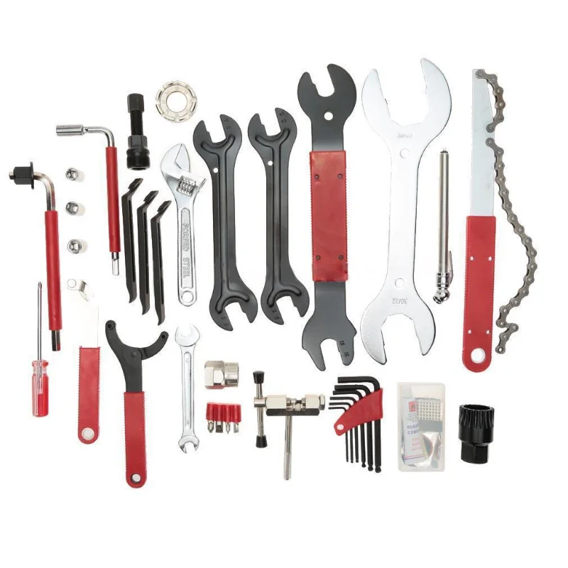 Bicycle Repair Kit Super Equipment Tool Box 44pcs / Box Repair Tool Mountain Bike Equipment Bicycle Tool Set