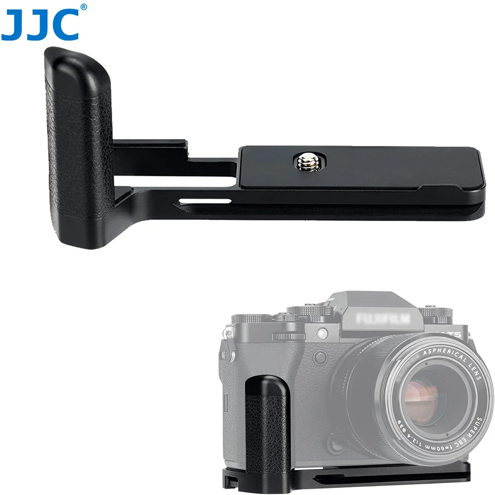 

JJC X-T5 L-Shape Grip Metal Hand Grip for Fuji Fujifilm X-T5 XT5 Camera With Quick Release Plate for Arca 1/4"-20 Holes