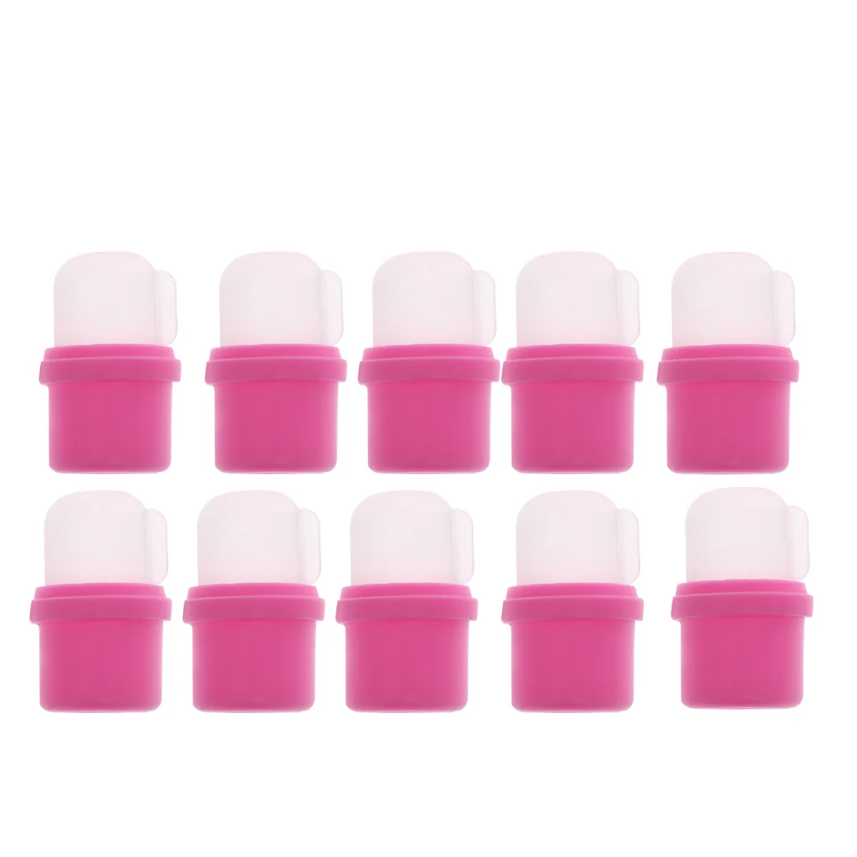 10 stücke Silikon Soaker Abdeckungen Wiederverwendbare Entfernen Kappen Uv Nagellack Entferner Werkzeuge Für Maniküre Nagel Entferner Abdeckungen