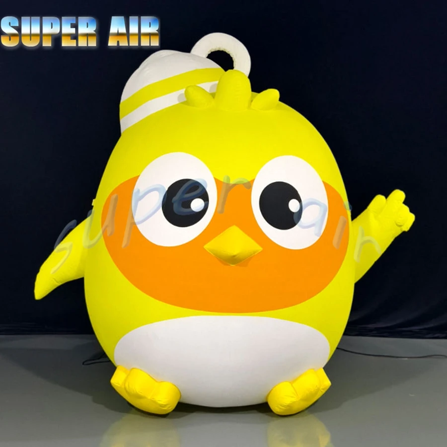 Zo schattig cartoonmodel opblaasbare vogel opblaasbaar diermodel voor reclamedecoratie