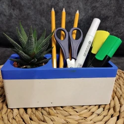 Rectangle Gypsum Storage Box Silicone Mold DIY Elliptical Succulent Flower Pot Cement Concrete Pen Holder Container Molds 