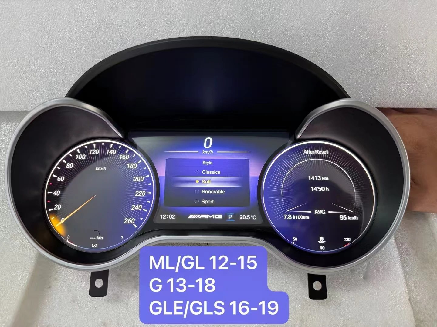 

Car LCD Digital Dashboard Instrument For Mercedes Benz ML GL 2005~2015
