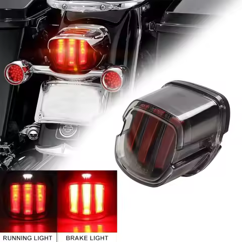 Motorcycle LED Taillight Rear Brake Light For Harley Sportster XL883 XL1200 Dyna Softail Touring Road Motorbike Lamp Accessories