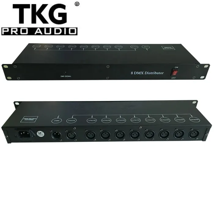 TKG sound system stage performance light 8 ways 8 channel dmx splitter