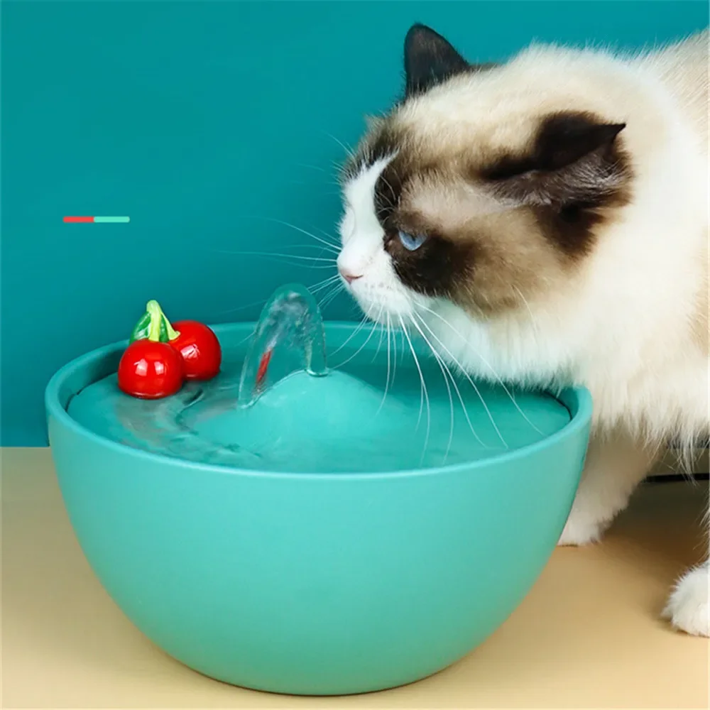 

Ceramic Pet Drinking Bowls,Cat Water Fountain Drinker for Dogs, Auto Cat Fountain, Pet Waterer Dispenser,Cat Drinking Bowls 1.5L